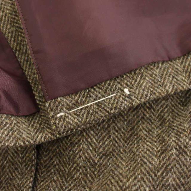 【中古】シンゾーン Shinzone 23AW ヘリンボーンジレ HERRINGBONE GILET ベスト 前開き 36 茶 23AMSJK02 レディース_6