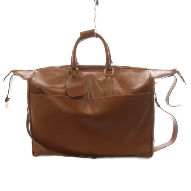 【中古】グッチ GUCCI オールド ボストンバッグ ハンドバッグ ショルダーバッグ 2way レザー 茶 ブラウン 012.123