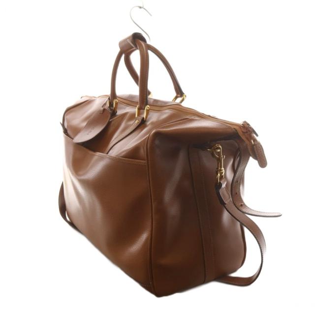 【中古】グッチ GUCCI オールド ボストンバッグ ハンドバッグ ショルダーバッグ 2way レザー 茶 ブラウン 012.123_3