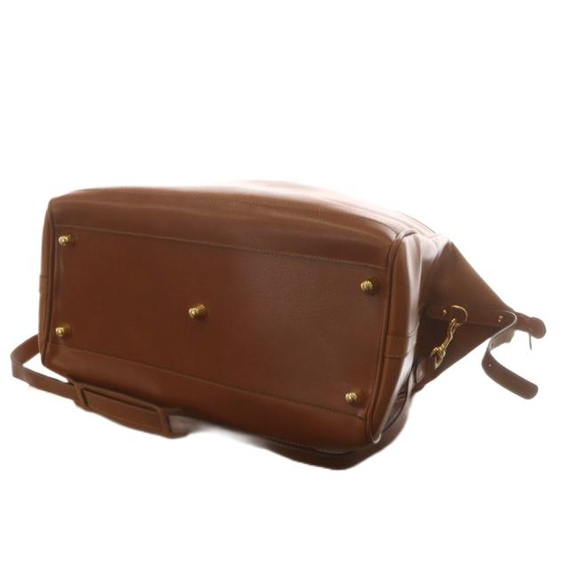 【中古】グッチ GUCCI オールド ボストンバッグ ハンドバッグ ショルダーバッグ 2way レザー 茶 ブラウン 012.123_4