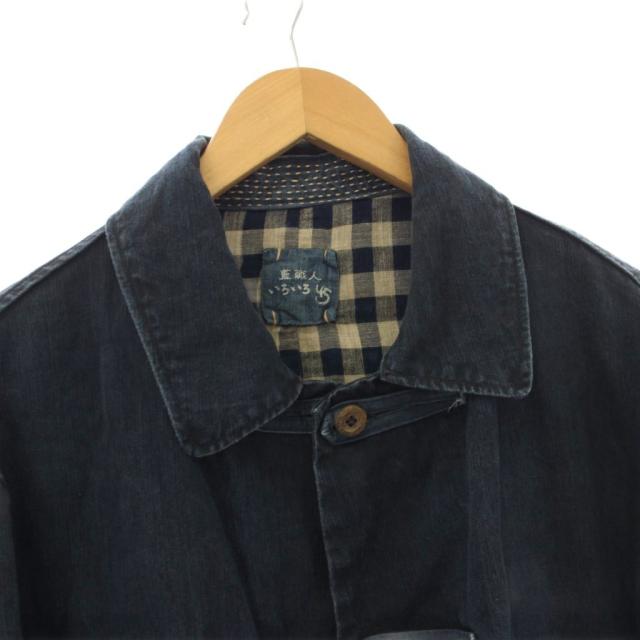 【中古】フォーティーファイブアールピーエム 45R 45rpm 藍職人いろいろ45 パッチワーク デニムジャケット 紺 /KH