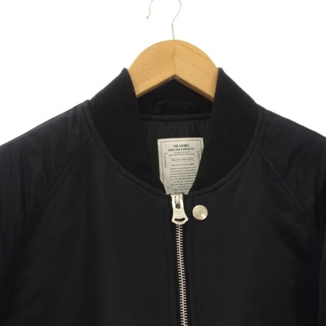 【中古】クライミー TEAM STUDIUM THINSULATE ZIP JACKET スタジャン ジャケット ブルゾン ワッペン L 黒_2
