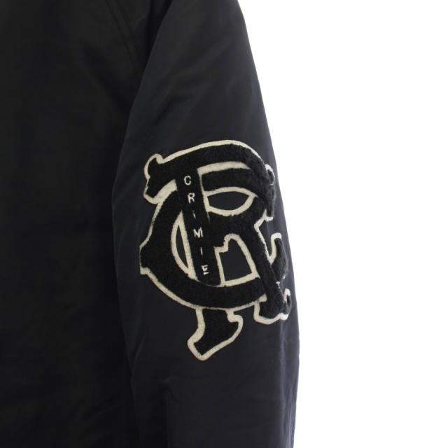 【中古】クライミー TEAM STUDIUM THINSULATE ZIP JACKET スタジャン ジャケット ブルゾン ワッペン L 黒_3