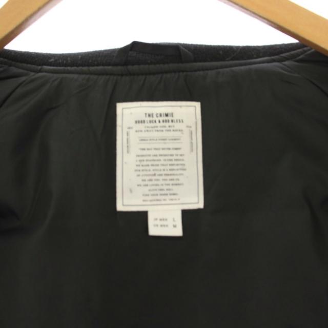【中古】クライミー TEAM STUDIUM THINSULATE ZIP JACKET スタジャン ジャケット ブルゾン ワッペン L 黒_6