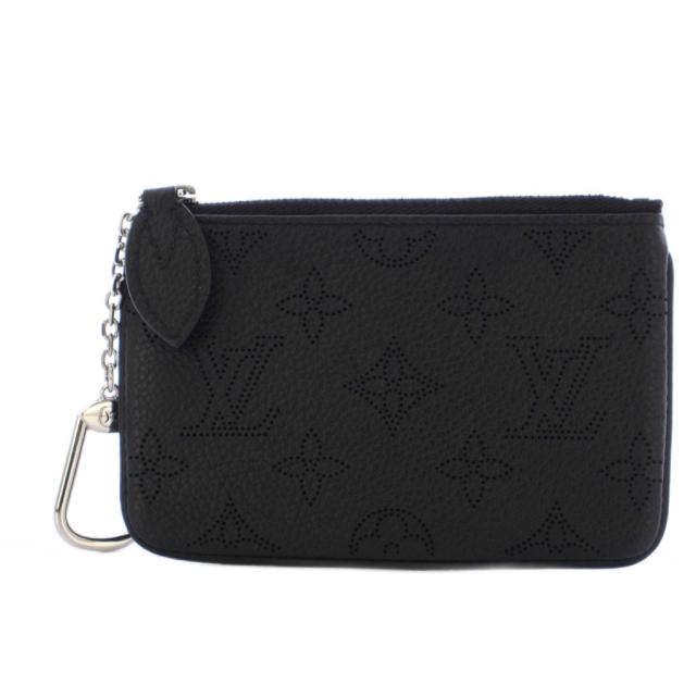中古】ルイヴィトン LOUIS VUITTON ポシェット クレ ブラック マヒナ