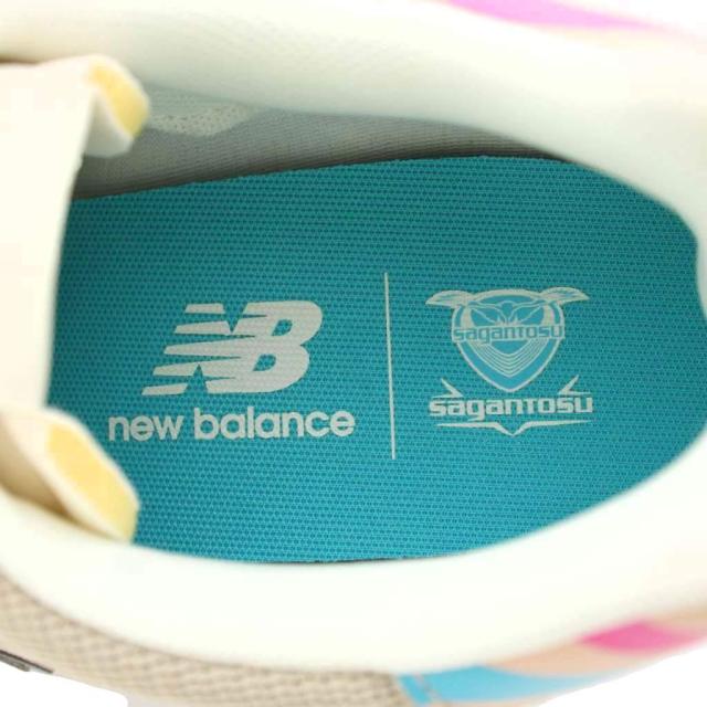 【中古】ニューバランス U574LGSA サガンとす Sagan Tosu スニーカー シューズ スエード US10 グレー ピンク メンズ