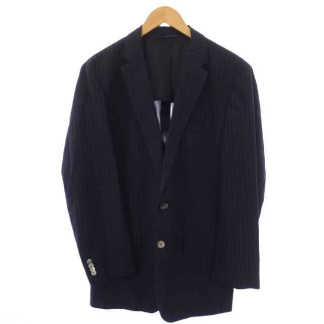 【中古】HUGO BOSS シングルスーツ セットアップ 上下 テーラードジャケット スラックスパンツ IT52 ネイビー メンズ_1