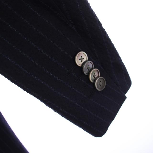 【中古】HUGO BOSS シングルスーツ セットアップ 上下 テーラードジャケット スラックスパンツ IT52 ネイビー メンズ_8