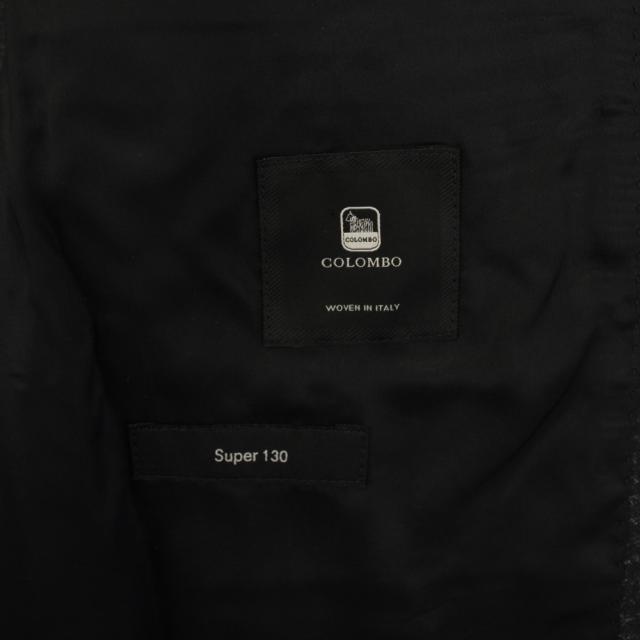 【中古】HUGO BOSS COLOMBO Super 130 シングルスーツ セットアップ 上下 IT52 黒 メンズ_6