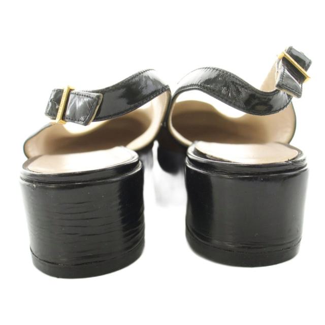 中古】シャネル CHANEL パンプス バックストラップ パテントレザー