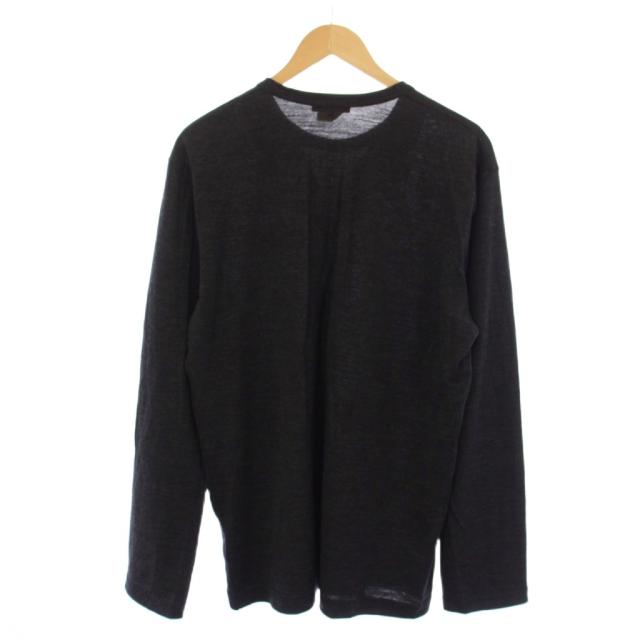 【中古】COMME des GARCONS HOMME PLUS AD2009 09AW ニット カットソー 長袖 ウール L ブラック メンズ
