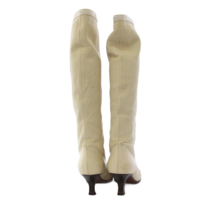 【中古】ルイヴィトン LOUIS VUITTON ロングブーツ レザー 36 ベージュ /BM レディース_2