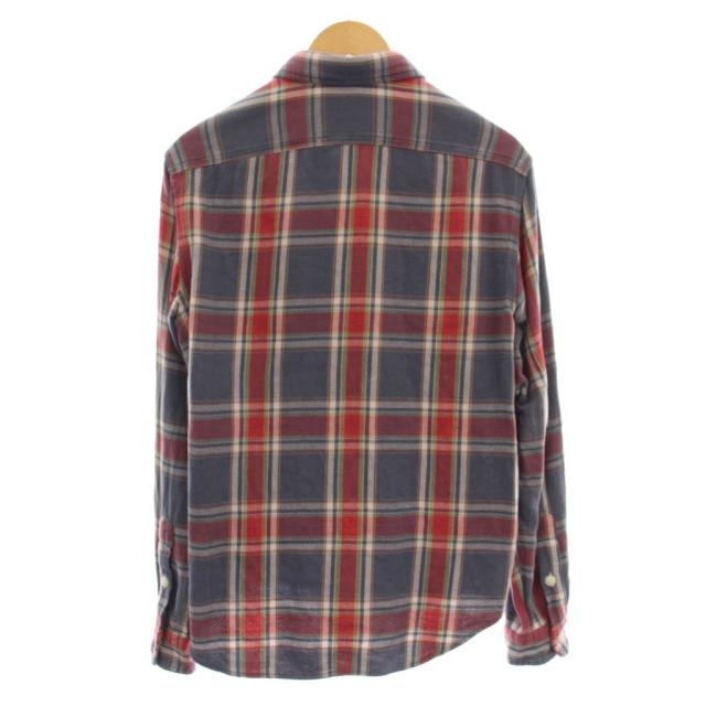 【中古】ポロ バイ ラルフローレン Polo by Ralph Lauren ネルシャツ チェック柄 シャツ 長袖 S グレー /☆G メンズ_1