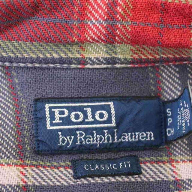 【中古】ポロ バイ ラルフローレン Polo by Ralph Lauren ネルシャツ チェック柄 シャツ 長袖 S グレー /☆G メンズ_2