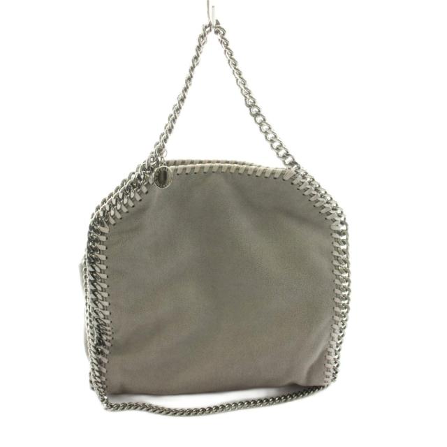 【中古】ステラマッカートニー ファラベラ チェーンショルダーバッグ ハンドバッグ 2way フェイクスエード グレー