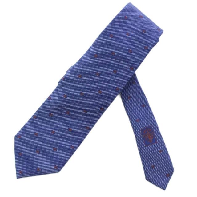 【中古】グッチ GUCCI ネクタイ GG柄 シルク 紺 349398 /BM ■OH メンズ