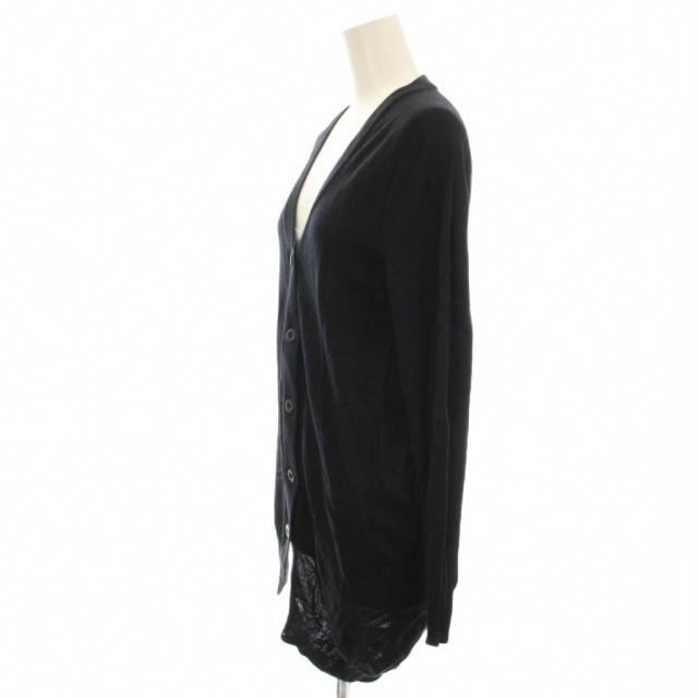 【中古】ヒステリックグラマー HYSTERIC GLAMOUR カーディガン ニット ウール 長袖 プリント F 黒 ブラック_5
