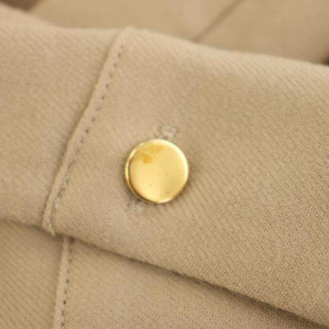 【中古】アナイ 23AW ウールフラノタックシャツワンピース ロング 長袖 36 ベージュ 茶 10232714660 レディース_7