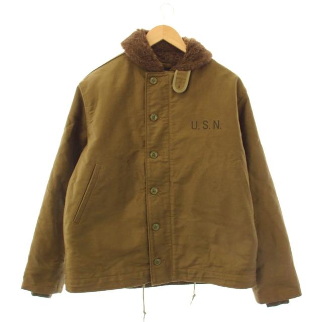 【中古】ワイパー WAIPER U.S.NAVY N-1 デッキジャケット ピケ ミリタリー 40 カーキ 25WP119 /KH メンズ