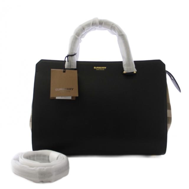 【中古】未当てはめる品 バーバリー BURBERRY バンウェル ハンドバック ショルダーバッグ 2WAY 黒 8084023 /KH レディース