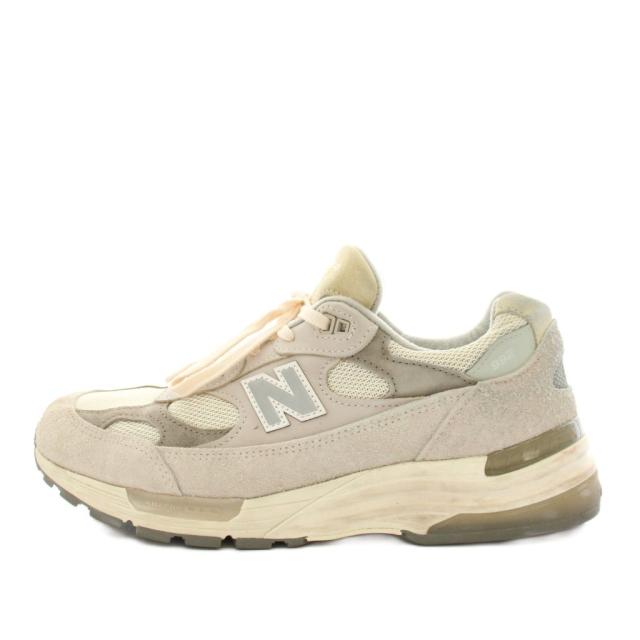 【中古】ニューバランス NEW BALANCE U992MM スニーカー シューズ スエード メッシュ US10 グレー /YT メンズ