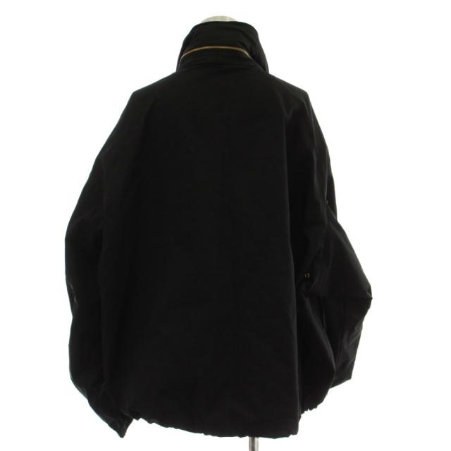 【中古】未使用品 ドゥーズィエムクラス 25AW WASHED STAND ZIP ブルゾン 上着 F 黒 長袖 フード付き_2