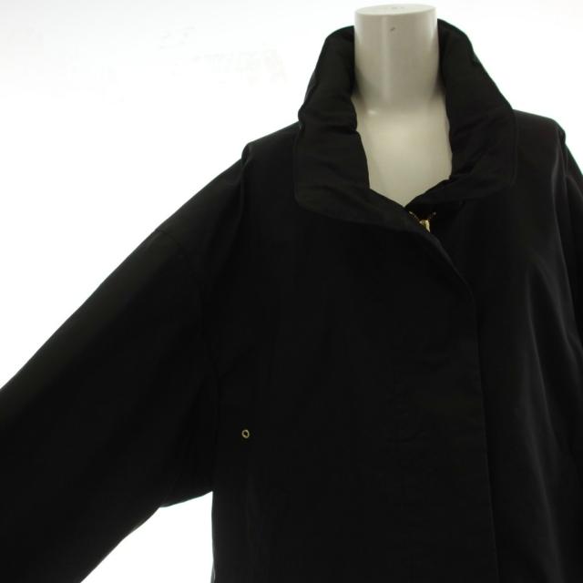 【中古】未使用品 ドゥーズィエムクラス 25AW WASHED STAND ZIP ブルゾン 上着 F 黒 長袖 フード付き_5