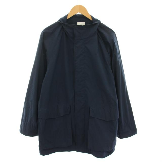 【中古】エイトン ATON 23SS ベンタイルスエード スタンフィールドコート 06 紺 CMAGSM0108 メンズ レディース