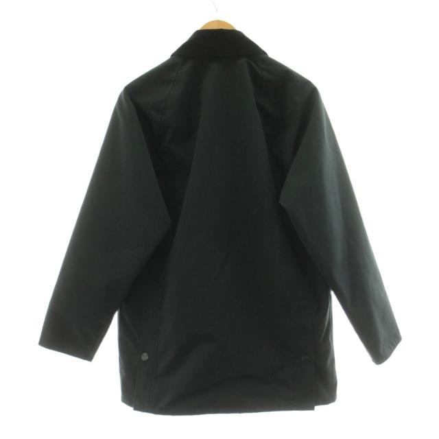 【中古】バブアー BEAMS F BEDALE SL 2LAYER ステンカラージャケット ジップアップ コーデュロイ衿 36 黒 2102129_1