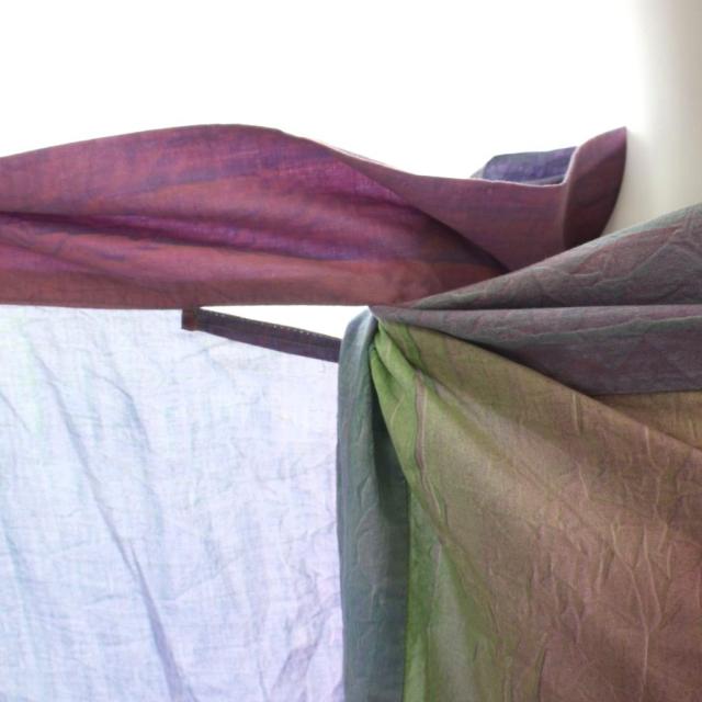 【中古】イッセイミヤケ ISSEY MIYAKE ラップスカート M マルチカラー ロング丈 IM63-FG300 /GG レディース