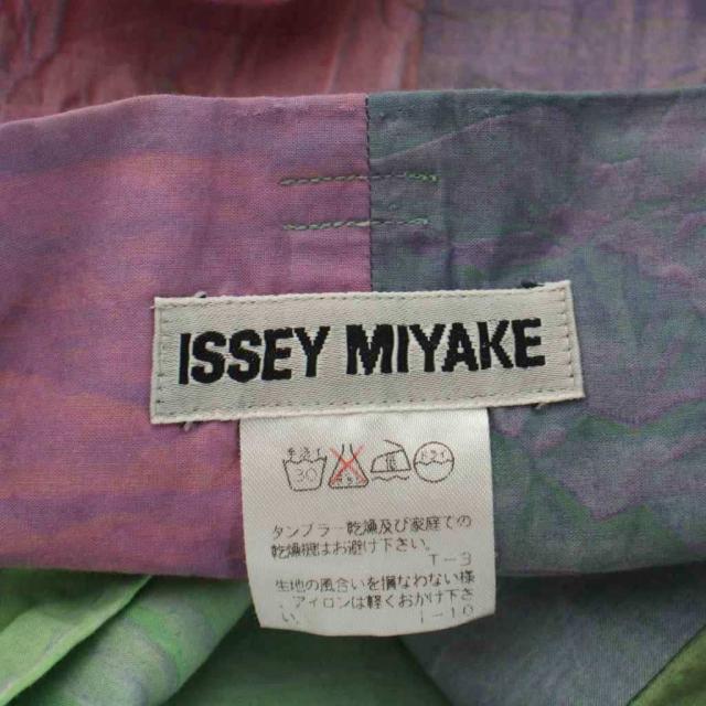 【中古】イッセイミヤケ ISSEY MIYAKE ラップスカート M マルチカラー ロング丈 IM63-FG300 /GG レディース