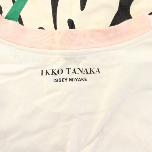 【中古】イッセイミヤケ ISSEY MIYAKE IKKO TANAKA Tシャツ カットソー 半袖 花柄 2 白 ホワイト RT36JK251 /AN30_2