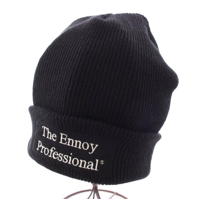 【中古】ザエンノイプロフェッショナル 25AW Knit Cap ニット帽 ニットキャップ ワッチキャップ F 黒 ブラック メンズ