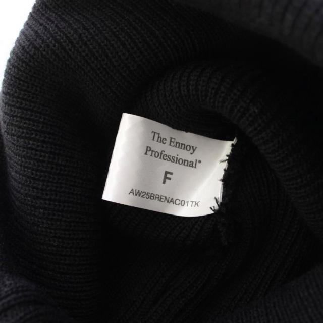 【中古】ザエンノイプロフェッショナル 25AW Knit Cap ニット帽 ニットキャップ ワッチキャップ F 黒 ブラック メンズ_7