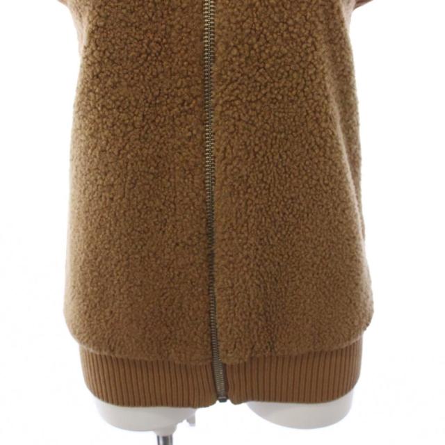 【中古】ルイヴィトン LOUIS VUITTON ボアベスト ジャケット ジップアップ 36 ブラウン /BM レディース