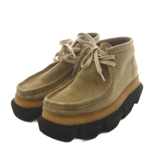 【中古】クラークス × サカイ 23SS ハイブリッド ワラビーブーツ スエード UK3.5 茶 ブラウン /AN5 レディース