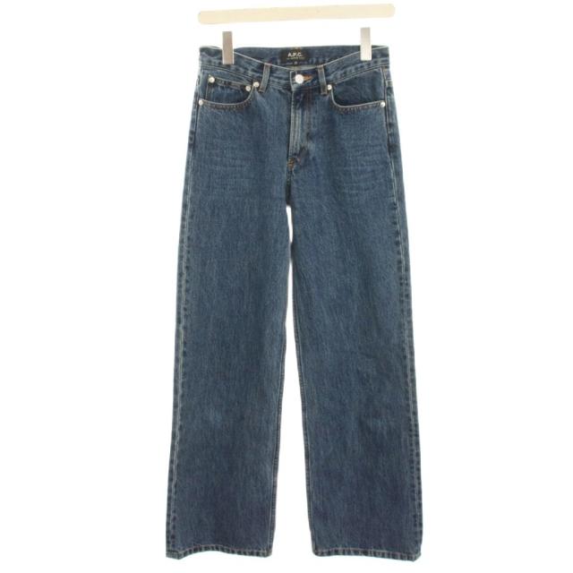 【中古】アーペーセー A.P.C. × FREAK’S STORE JEAN AARON デニムパンツ ジーンズ ストレート 25 青 ブルー