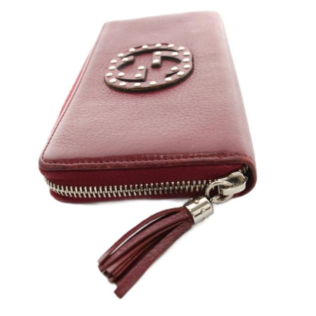3-2672 GUCCI グッチ SOHO ソーホー ラウンドジップ レザー 中古】グッチ GUCCI ソーホー SOHO 長財布 ラウンドファスナー Gロゴ
