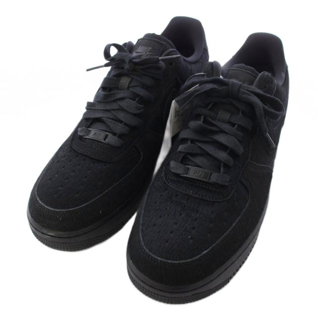 【中古】未使用品 ナイキ Women's Air Force 1 Low Pony Hair/Black スニーカー US12 黒 II7398-001 レディース_1