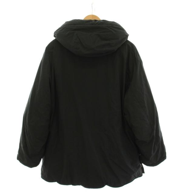 【中古】エイトン ATON エクラ eclat サイドジップ中綿フードジャケット ジップアップ アウター 2 黒 /YM レディース_1