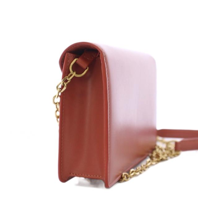 【中古】セリーヌ CELINE チェーンウォレット ショルダーバッグ レザー 茶 /KH ■OH レディース_1