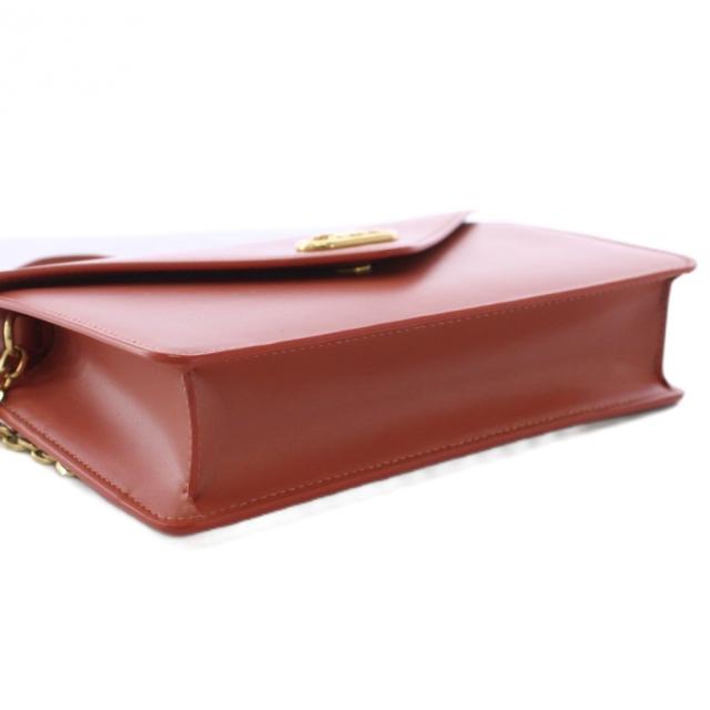 【中古】セリーヌ CELINE チェーンウォレット ショルダーバッグ レザー 茶 /KH ■OH レディース_3
