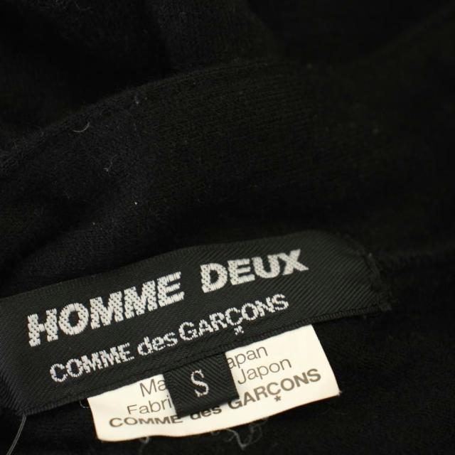 【中古】コムデギャルソンオムドゥ COMME des GARCONS HOMME DEUX AD2010 カーディガン ニット 長袖 ウール S 黒