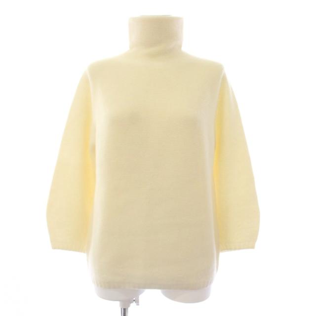 【中古】未使用品 マックスマーラ MAX MARA ニット セーター 長袖 ウール カシミヤ混 S アイボリー 13660523 /AN19