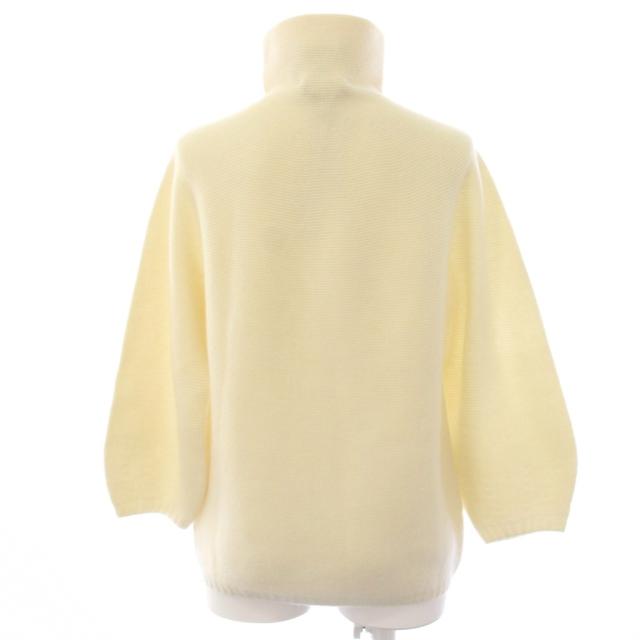 【中古】未使用品 マックスマーラ MAX MARA ニット セーター 長袖 ウール カシミヤ混 S アイボリー 13660523 /AN19_2