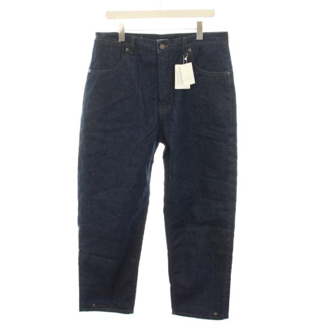 【中古】未使用品 ジャックムス ル シュシュ デニムパンツ ジーンズ ボタンフライ 33 紺 ネイビー 236DE022 メンズ