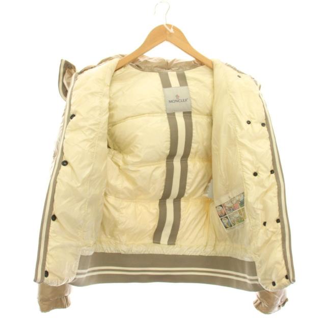 【中古】モンクレール MONCLER クインシー QUINCY ダウンジャケット アウター 0 ベージュ 45300/50 /YM レディース_4