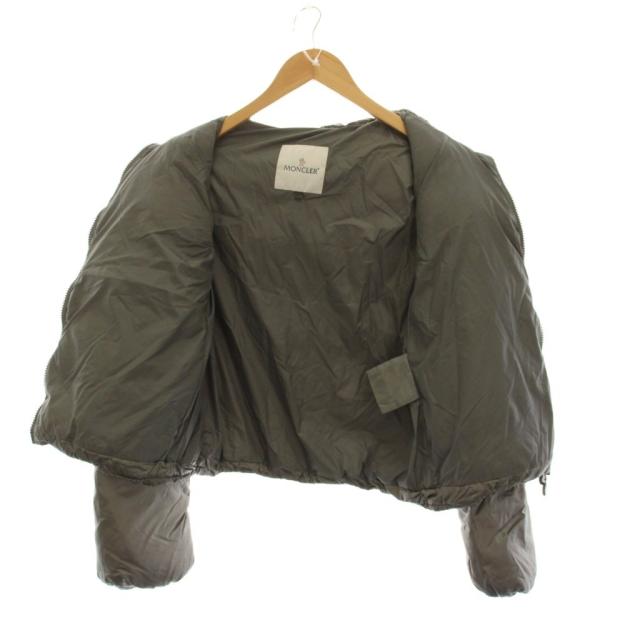 【中古】モンクレール MONCLER ブラッシュ BOURRACHE ダウンジャケット スタッズ ジップアップ アウター 0 グレー_4