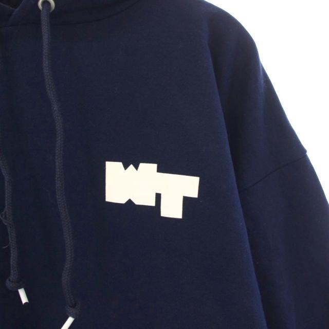 【中古】ダブルタップス WTAPS 25AW PAVILION HOODY パーカー プルオーバー ロゴ 2 紺 ネイビー 252ATDT-HPM01S_4