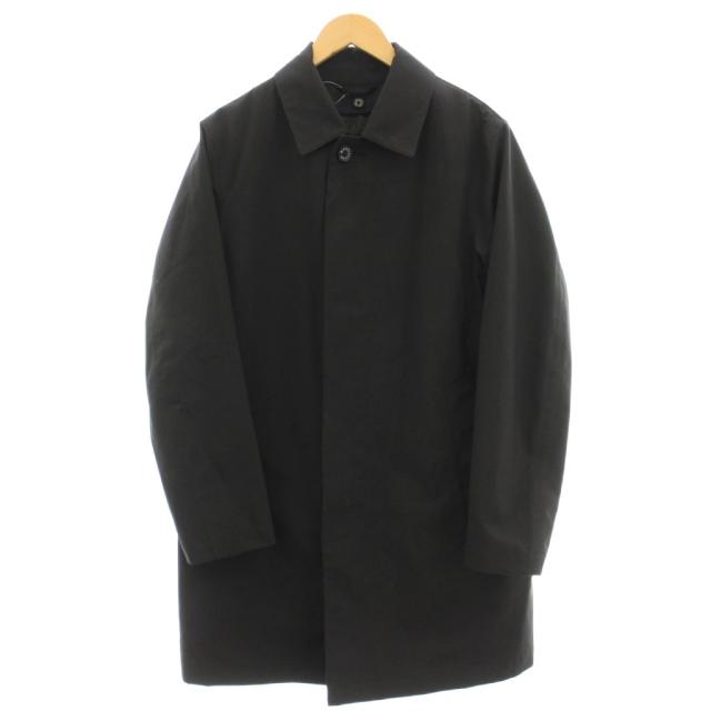 【中古】マッキントッシュ MACKINTOSH LONDON 中綿ライナー付 ステンカラーコート ロング コート ナイロン 38 黒